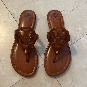 Brown leather Tory Burch sandals